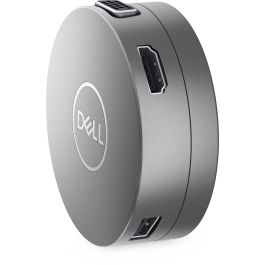 Dell DA310 Adaptador Docking Station 7 en 1 USB-C con HDMI, DisplayPort, VGA, Ethernet y 2x USB 3.1 Gris