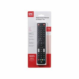 One For All URC1921 Mando a distancia universal para TV Sharp, compatible y sin programación - Negro