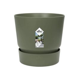 Maceta redonda ELHO Greenville 30 - Exterior - Ø 29.5 x H 27.8 cm - Verde hoja Maceta redonda ELHO Greenville 30 - Exterior - Ø 29.5 x H 27.8 cm - Verde hoja