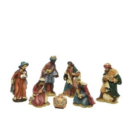 Decoris Conjunto de 7 figuras para belén 9cm, incluye María, José, Jesús, los tres reyes y un pastor