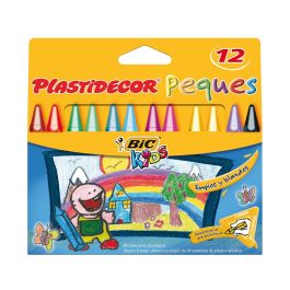 Lapices Cera Plastidecor Peques Caja De 12 Colores Surtidos 12 unidades