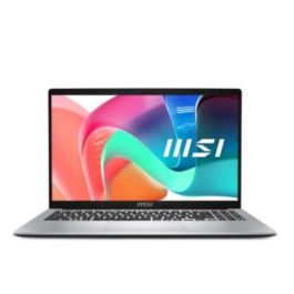 MSI Modern 15 9S7-15S111-600 Portátil 15.6" FHD Intel Core 5 120U, 16GB RAM, 512GB SSD, Gráficos Intel, Windows 11 Home Platinum Gris