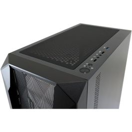 LC-Power 712MB Gaming Micro Torre PC Negra, Micro ATX/Mini-ITX, Ventana Lateral, Plástico y Vidrio Templado