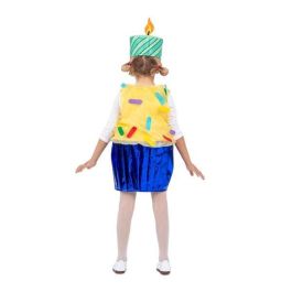 My Other Me Disfraz Pastelito Infantil Amarillo para Niños y Niñas | Talla Edad 3 a 6 Años