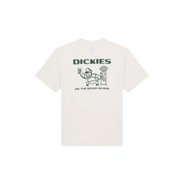 Camiseta de Manga Corta Hombre Dickies Burns Ss Blanco XL