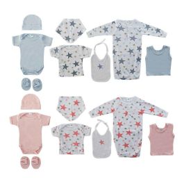 Set de Regalo para Bebé DKD Home Decor BE-177919 Azul Rosa 0-6 Meses 7 Piezas (2 Unidades) Precio: 13.50000025. SKU: B1CM93AERR