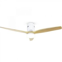 Grunkel Ventilador de Techo con Luz LED 132 cm 6 Velocidades Motor DC Control Remoto Madera Clara Precio: 118.99000003. SKU: B1EQNZRF96