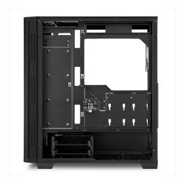 SHARKOON LIT 200 Caja Midi-Tower PC Negra con Iluminación RGB Azul, Verde, Rojo ATX, micro ATX, Mini-ITX