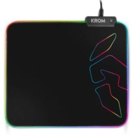 Krom NXKROMKNTRGB Alfombrilla Ratón Gaming Knout RGB Negro 320x270mm LED Precio: 11.79000042. SKU: S0223904