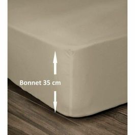 LOVELY HOME Sábana ajustable 100% Algodón 180x200cm - Sombrero 35cm - Beige Precio: 25.4999998. SKU: S7105388
