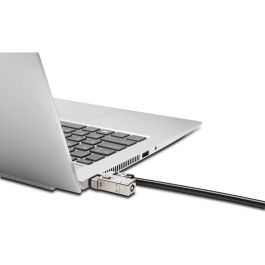 Kensington Candado para Portátil NanoSaver Slim 2.0 Dual Head con Llave, Doble Cabezal, Acero al Carbono, Plata/Negro, 2 Llaves