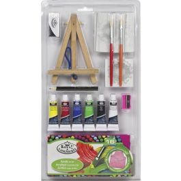 Royal Langnickel Juego de Arte Pintura Acrílica Estuche de 16 Piezas con Caballete y Lienzos Precio: 8.59000054. SKU: B1524DA3XL