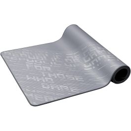 ASUS ROG 90MP03H0-BPUA00 Alfombrilla Gaming Scabbard II XXL Arctic Gray 900x400mm Antideslizante, Tela y Caucho, Resistente a Líquidos