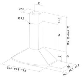 Campana Convencional Mepamsa Tender H 90N 90 cm 705 m3/h 44 dB 800W Negro D Campana Convencional Mepamsa Tender H 90N 90 cm 705 m3/h 44 dB 800W Negro D