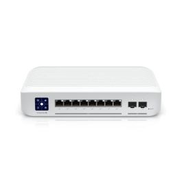Ubiquiti USW-ENTERPRISE-8-POE Switch PoE Gestionado L3 8 Puertos 2.5GbE PoE+ 120W Montaje Rack Pared