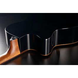 LAG Guitarra Acústica Auditorium A/E Cutaway Edición Limitada Bisel Negra Cedro Rojo Macizo Brillante