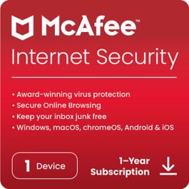 Mcafee Antivirus Internet Security 1 Dispositivo 1 Año ESD Precio: 43.94999994. SKU: B19T9YE52E