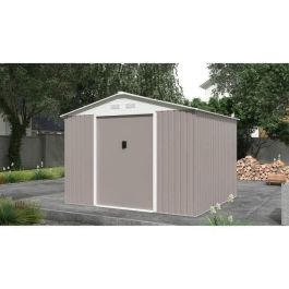 Caseta de jardín de metal 7,06 m² - 277 x 255 x 202 cm - Kit de anclaje incluido - Taupe Caseta de jardín de metal 7,06 m² - 277 x 255 x 202 cm - Kit de anclaje incluido - Taupe