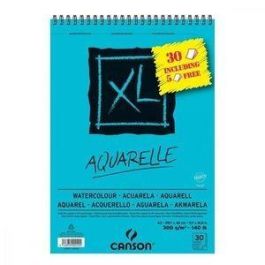 Canson Bloc Acuarela Aquarelle Fino XL Espiral 25+5 gratis Hojas 300 gr 29,7x42 cm -5U- Precio: 42.5000004. SKU: B19D3AAR8L