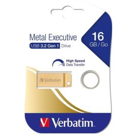 Pendrive Verbatim Metal Executive Dorado 16 GB Precio: 9.9499994. SKU: S8419756