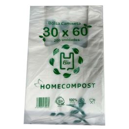 Bolsa de camiseta 30x60 compostable 14 micras -paquete 200u- Precio: 14.95000012. SKU: B1CQCNJNBL