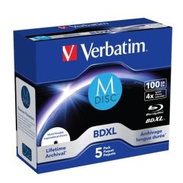 Blu-Ray BD-R Printable Verbatim M-DISC 5 Unidades 4x Precio: 108.49999941. SKU: S8426052