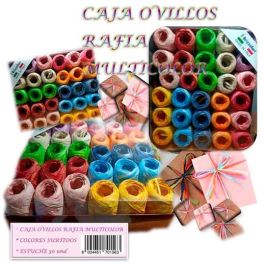 DM Caja ovillos rafia estuche 30 colores surtidos