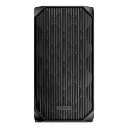 Sharkoon MK3 Micro Torre Negro con Panel Frontal Permeable al Aire, Dos Ventiladores Preinstalados y Conexión USB-C
