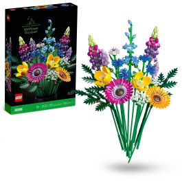 LEGO 10313 Ramo de Flores Silvestres Icons para Construir Adultos - 8 Variedades de Flores, Tallos Ajustables, Ideal Regalo