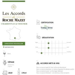 Los Acuerdos de Roche Mazet Chardonnay & Viognier 2019 Pays d'Oc - vino blanco Languedoc