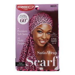 Red Kiss Satin Wrap Scarf Pink Leopard Capa De Cabello Precio: 4.79000038. SKU: B1CKDHKX92