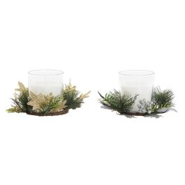 Vela DKD Home Decor Dorado Plateado Navidad 15 x 15 x 5 cm (2 Unidades) Vela DKD Home Decor Dorado Plateado Navidad 15 x 15 x 5 cm (2 Unidades)