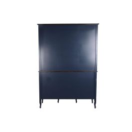 Vitrina Atlantico DKD Home Decor Azul Marino Marron 44 x 199 x 141.5 cm