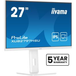 IIYAMA XUB2797HSU-W2 Monitor 27" Full HD 1080p IPS 1ms 100Hz HDMI+DP Blanco con Ajuste de Altura