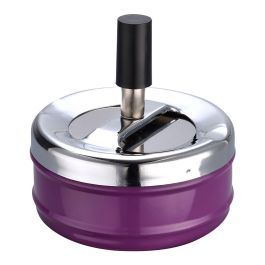 Champ Cenicero con tapa giratoria, acero inoxidable, Ø 9,5 x 9,5 cm