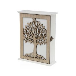 Caja de Llaves Árbol de la Vida Natura Versa 6.5x27x20.6 cm Madera MDF (2 Unidades)