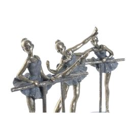 DKD Home Decor Figura Ballet Resina Dorado Gris 8 x 20 x 14 cm (3 Unidades)