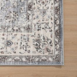 Alfombra Beige Gris 160 x 0,7 x 230 cm