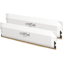 Memoria RAM CRUCIAL DDR5 PRO - Edición Overclocking - Kit 64 GB (2 x 32 GB) - 6000 MT/s - CL40 - UDIMM - Blanco Memoria RAM CRUCIAL DDR5 PRO - Edición Overclocking - Kit 64 GB (2 x 32 GB) - 6000 MT/s - CL40 - UDIMM - Blanco