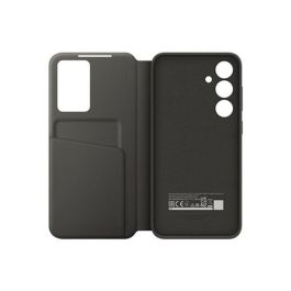 Samsung Galaxy S24 FE Smart View Wallet Case - Funda Cartera con Ventana Interactiva y Bolsillo para Tarjetas, Negro
