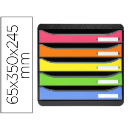 Exacompta Fichero Cajones Sobremesa Big-Box Plus Classic Iderama Arlequín 5 Cajones Multicolores 330x350x245 mm Precio: 58.88999941. SKU: B197E4DQRA