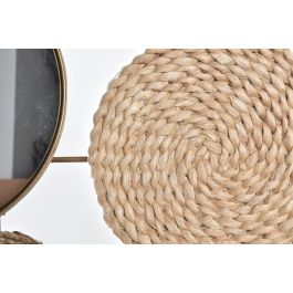 DKD Home Decor Decoracion Pared Marron Cobrizo Metal Espejo Fibra 72 x 74 x 3.5 cm