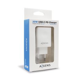Cargador de Pared Aisens ASCH-1PD20-W Blanco 20 W USB-C (1 unidad) Precio: 5.50000055. SKU: B1ERT42FHV