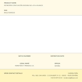 Fepre Estantería con fijación invisible 60x25 cm blanco 045315