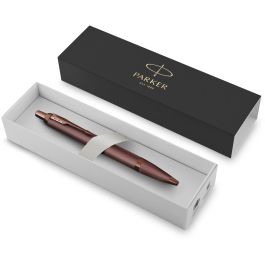 PARKER IM Monochrome Burgundy PVD M Bolígrafo Azul en Caja de Regalo