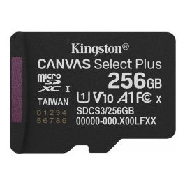 Kingston Tarjeta microSDXC Canvas Select Plus 256GB Clase 10 U1 V10 A1 150MB/s SDCS3/256GBSP Precio: 37.50000056. SKU: B1BX74HFWX