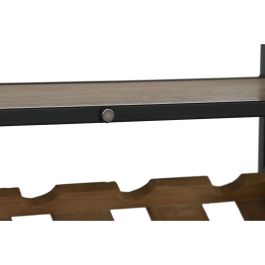 Botellero Home ESPRIT Negro Natural Madera Metal Cristal 102 x 32 x 60 cm Botellero Home ESPRIT Negro Natural Madera Metal Cristal 102 x 32 x 60 cm