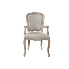 DKD Home Decor Silla Tradicional Marron Beige 57 x 94 x 57 cm (2 Unidades)