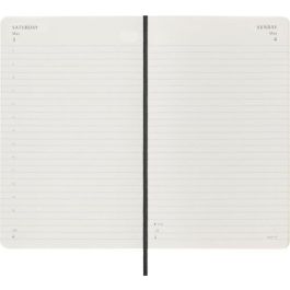 Agenda 2025 Tapa Blanda 12 Meses Diaria L (13 X 21 Cm) Negra Moleskine DSB12DC3Y25