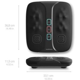 MEDISANA LM 100 - Masajeador Energizante de Pies y Piernas 2 en 1 Shiatsu + Vibración Estimulante, 2 Intensidades + Calor, Negro